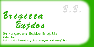 brigitta bujdos business card